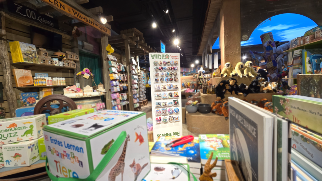 animierte Postkarten Souvenir nicht nur für Kinder vom Ausflug in den Zoo Leipzig